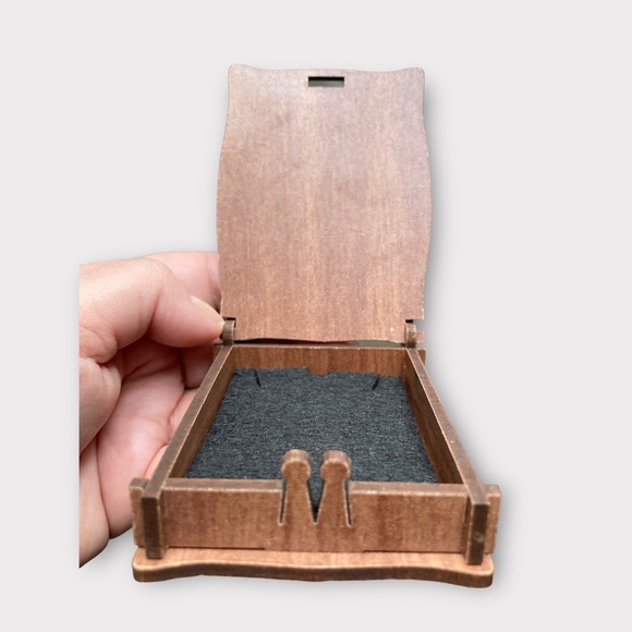 Jewelry Box, Trinket Box, Plywood, One of a Kind, GUC - Picture 1 of 5